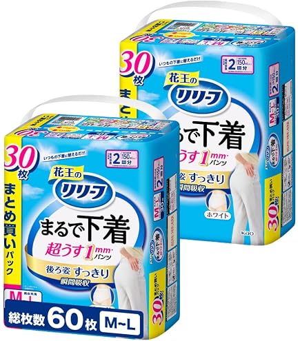Amazon | リリーフ パンツタイプ 超うす型まるで下着 M~L 42枚